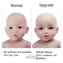 18 Silicone Reborn Baby GIRL Full Body Newborn Doll Open eyes Reborn for Kid's