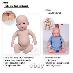 18 Silicone Reborn Baby GIRL Full Body Newborn Doll Open eyes Reborn for Kid's