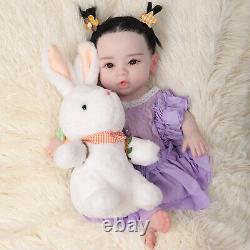 18 Silicone Reborn Baby GIRL Full Body Newborn Doll Open eyes Reborn for Kid's