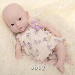 18 Silicone Reborn Baby GIRL Full Body Newborn Doll Open eyes Reborn for Kid's