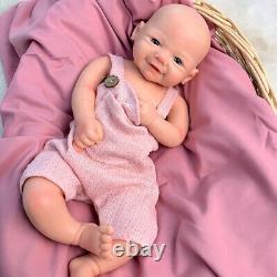 18''Smilling Vivienne Baby Girl Full Silicone Reborn 11 Simulation Newborn Doll