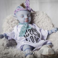 18 inch Avatar Reborn Baby Full Platinum Silicone COSDOLL Painted Doll for Gift