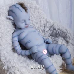 18 inch Avatar Reborn Baby Full Platinum Silicone COSDOLL Painted Doll for Gift