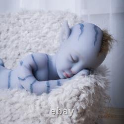 18 inch Avatar Reborn Baby Full Platinum Silicone COSDOLL Painted Doll for Gift