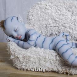 18 inch Avatar Reborn Baby Full Platinum Silicone COSDOLL Painted Doll for Gift