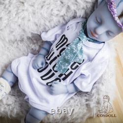 18 inch Avatar Reborn Baby Full Platinum Silicone COSDOLL Painted Doll for Gift