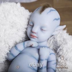 18 inch Avatar Reborn Baby Full Platinum Silicone COSDOLL Painted Doll for Gift