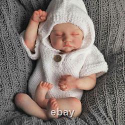 19 Full Body Newborn Baby Doll Reborn Soft Silicone 3D Skin Sleeping Dolls Bath