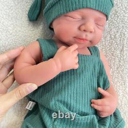 19 Silicone Body Reborn Baby Doll 7.2lb Floppy Painted Newborn Washable Boy