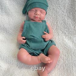 19 Silicone Body Reborn Baby Doll 7.2lb Floppy Painted Newborn Washable Boy