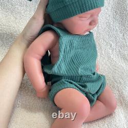 19 Silicone Body Reborn Baby Doll 7.2lb Floppy Painted Newborn Washable Boy