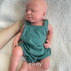 19 Silicone Body Reborn Baby Doll 7.2lb Floppy Painted Newborn Washable Boy