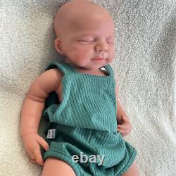 19 Silicone Body Reborn Baby Doll 7.2lb Floppy Painted Newborn Washable Boy