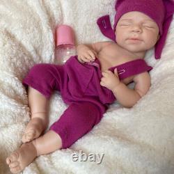 19 Silicone Body Reborn Baby Doll Realistic Floppy Newborn Girl Pascale 6.8lb