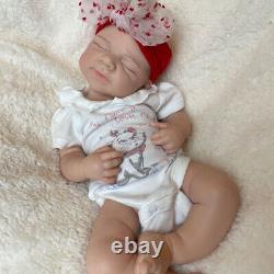 19 Silicone Body Reborn Baby Doll Realistic Floppy Newborn Girl Pascale 6.8lb