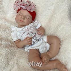 19 Silicone Body Reborn Baby Doll Realistic Floppy Newborn Girl Pascale 6.8lb