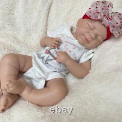 19 Silicone Body Reborn Baby Doll Realistic Floppy Newborn Girl Pascale 6.8lb