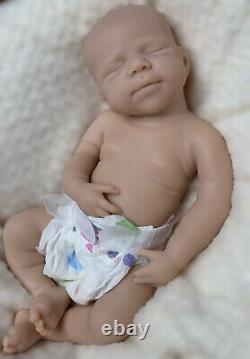 19Inch Pascale handmade reborn baby Unpainted Full Body Silicone Baby Girl Doll