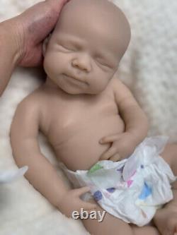 19Inch Pascale handmade reborn baby Unpainted Full Body Silicone Baby Girl Doll