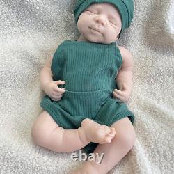 19Inch Pascale handmade reborn baby Unpainted Full Body Silicone Baby Girl Doll