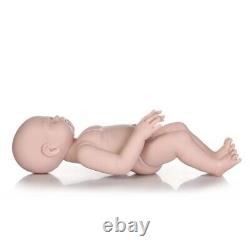 19in Real Reborn Baby Dolls Lifelike Newborn Girl Full Body Vinyl Silicone Doll