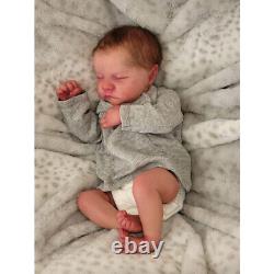 19in Realistic Reborn Baby Dolls Full Body Vinyl Boy Doll Newborn Baby Kids Gift