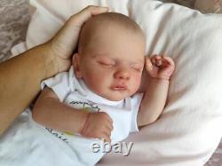 19in Soft Touch Reborn Baby Dolls Silicone Handmade Newborn Vinyl Toy Kids Gift