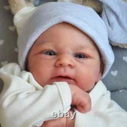 19inch Newborn Baby Already Painted Finished Doll Awake Reborn Baby Size 3D Skin