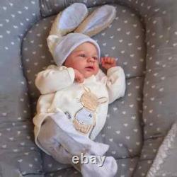19inch Newborn Baby Already Painted Finished Doll Awake Reborn Baby Size 3D Skin