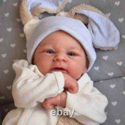 19inch Newborn Baby Already Painted Finished Doll Awake Reborn Baby Size 3D Skin