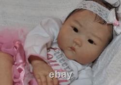 19inch Reborn Dolls Girl Lifelike Asian Baby Newborn Handmade