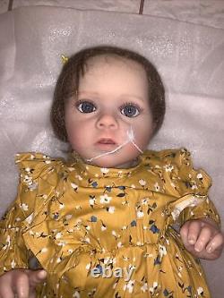 20 Soft Lovely Infant Girl Lifelike Reborn Baby Doll Kids With Dress And Socks