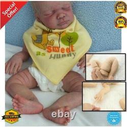 20 inch real solid silicone reborn baby doll kits parts