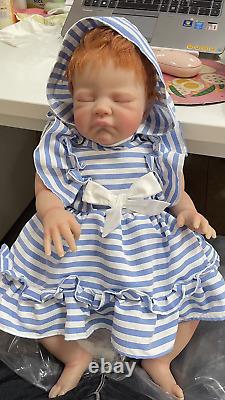 20Inch Reborn Lifelike Baby Doll Already Painted Finished August Sleeping Baby