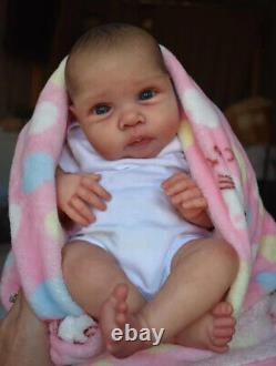 20in Already Painted Reborn Baby Doll Miley Lifelike Soft Touch Newborn Handmade