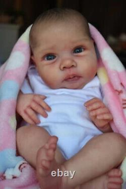 20in Already Painted Reborn Baby Doll Miley Lifelike Soft Touch Newborn Handmade