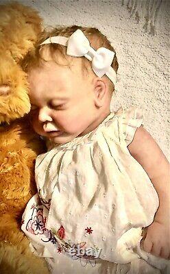 21 Girl Baby Doll Realistic Full Body Silicone Hand Rooted Hair & Eyelashes