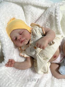 21inch Artist Painted Reborn Baby Doll Newborn Boy Girl with Belly Plate Gifts