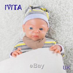 22'' 5kg Lifelike Baby Doll Boy Infant Reborn Toy Full Body Floppy Silicone