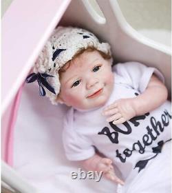 22 Newborn Reborn Baby Dolls Girls Vinyl Silicone Handmade Lifelike Doll Gifts