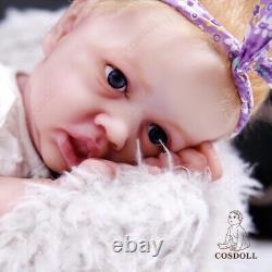 22''Real Reborn Baby Doll Full Body Silicone Handmade Lifelike Reborn Baby Dolls