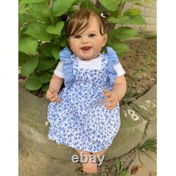 22 Realistic Girl Reborn Baby Doll Handmade Toy Toddler 3D Skin Birthday Gift