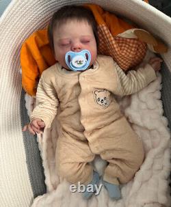 22 Realistic Reborn Baby Dolls Cute Newborn Boy Girl Hand Rooted Hair Weighted