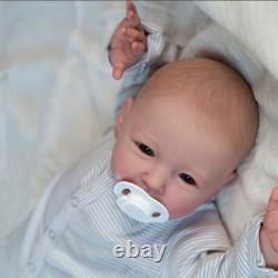 22 Reborn Baby Doll Newborn Silicone Body Handmade Realistic Lifelike Kids Gift