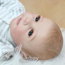 22 Reborn Baby Doll Newborn Silicone Body Handmade Realistic Lifelike Kids Gift