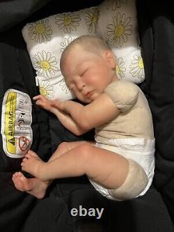 22 Reborn Baby Girl 7lbs Vinyl 3/4 Arms And Legs Sweet Pea Asleep