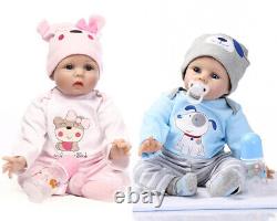 22 Reborn Dolls Handmade Lifelike Soft Vinyl Silicone Newborn Baby Xmas Gifts