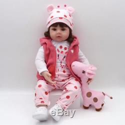 22 inch Baby Reborn Doll Vinyl Silicon Lifelike Baby Toddler Girl Kid Reborn UK