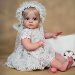 22in Lifelike Reborn Baby Dolls Soft Touch Full Handmade Vinyl Toy Birthday Gift