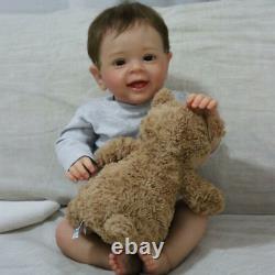 23'' FULL Vinyl Silicone Reborn Baby Doll Boy Newborn Gift Toddler Realistic Toy